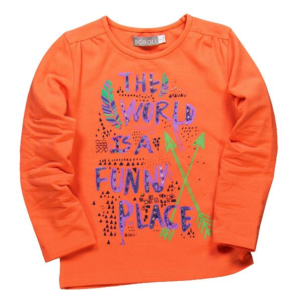 Girls Long-sleeve T-shirt – The World is a Funny Place – insightful