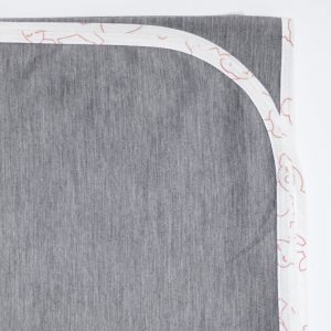 image of merino baby blanket in grey marl colour